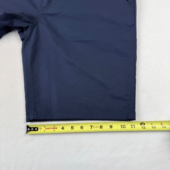 NWT Carhartt Women's Rugged Flex Outdoor Blue Canvas Work Shorts Sz 14 Inseam 10 - Picture 10 of 12